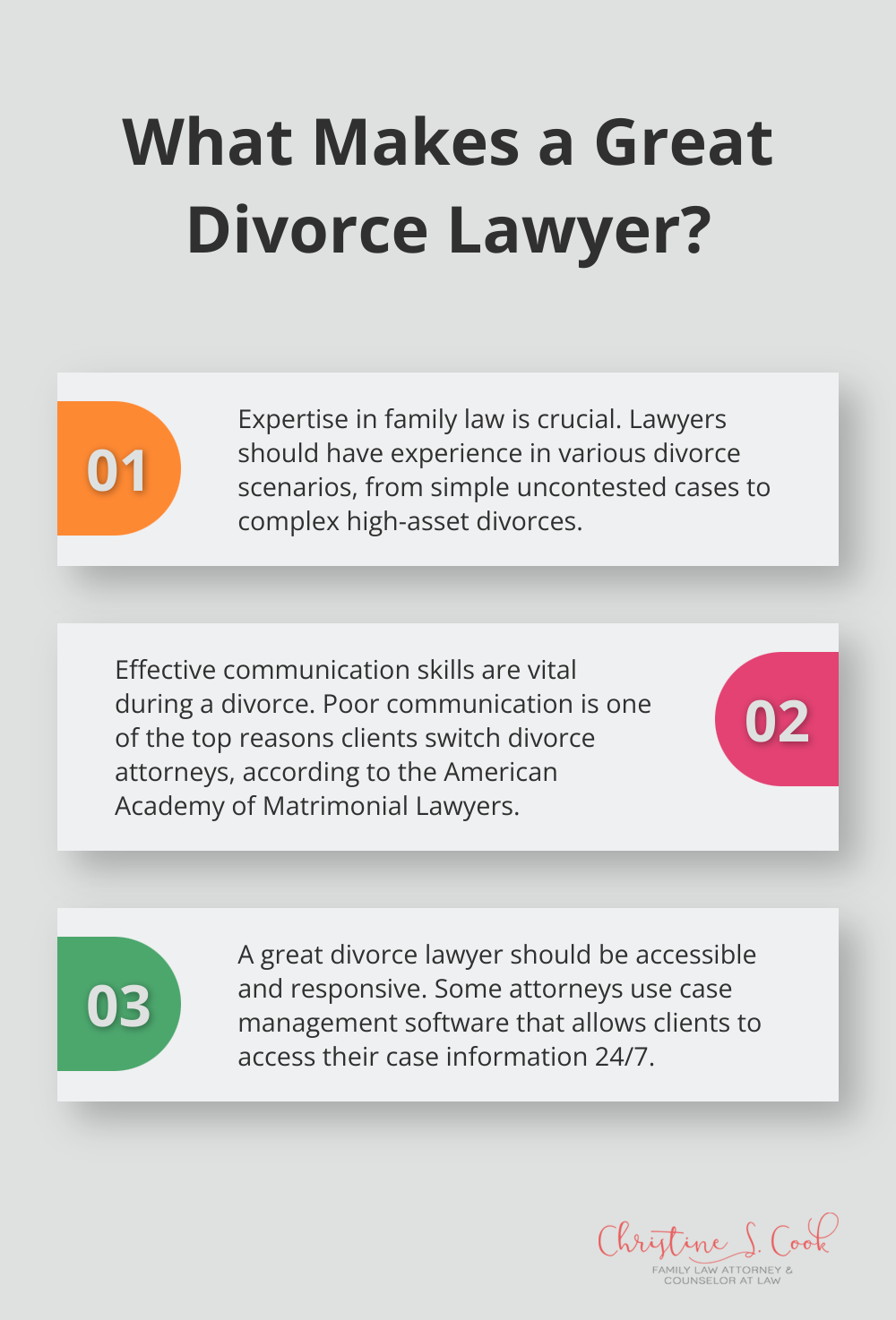 Infographic: What Makes a Great Divorce Lawyer?